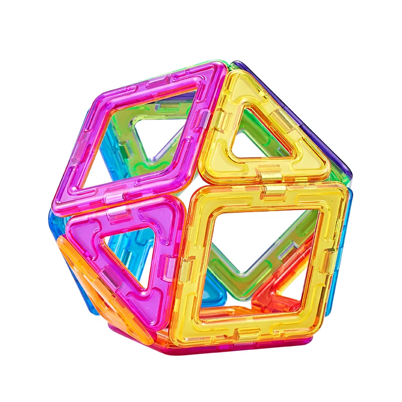 Most popular 20pcs Magnetic Building Blocks Creative Construction Toy ABS Plastic Blocks for Kids DIY Set