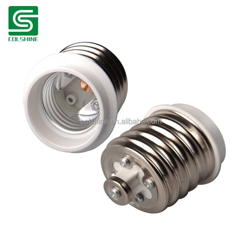 Light Bulb Socket Adapter E40-E27 White Converter