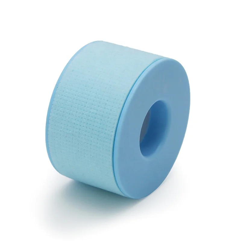 Удаление силиконовой чувствительной кожи ленты синяя медицинская лента многоразовая Клейкая Водонепроницаемая силиконовая (1 дюйм x 3 9 ярдов)