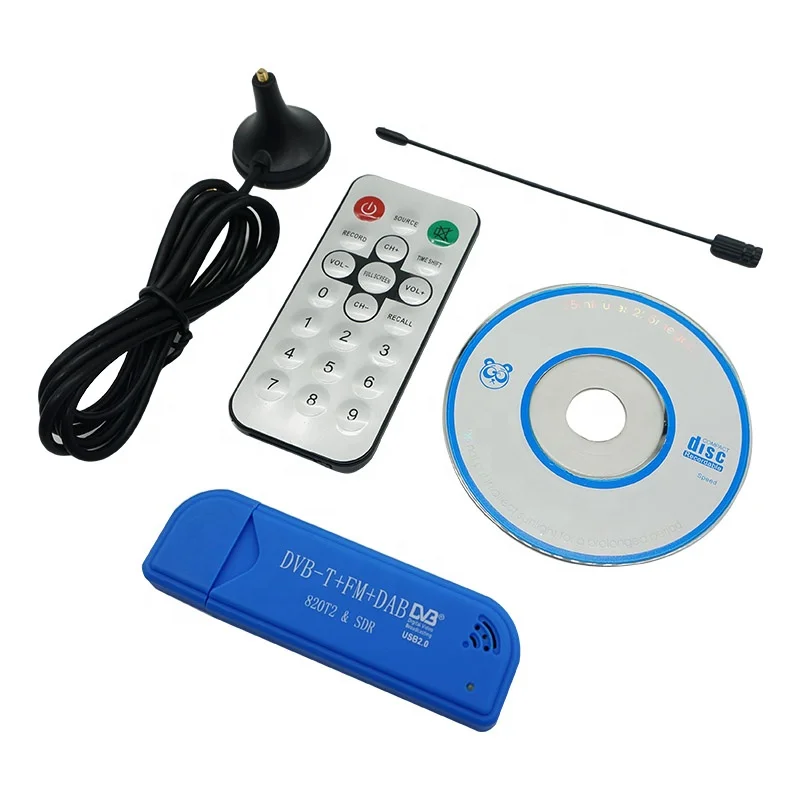 
 Мини-USB DVB-T тв-тюнер наборы рекордеров цифровой USB 2,0 DAB FM RTL2832U & FC0012 RTL-SDR & ADS-B тюнер приемник  