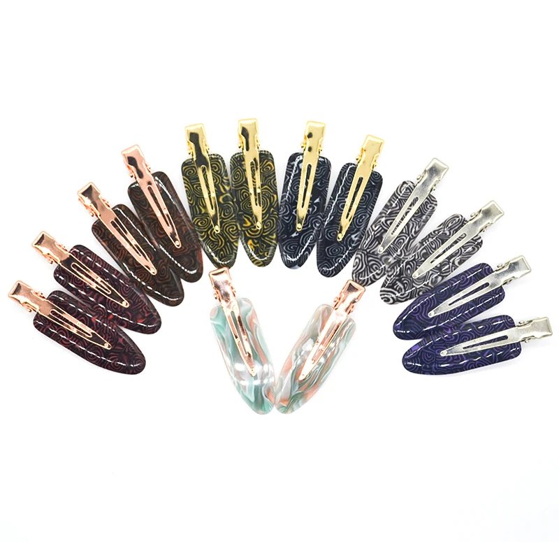 Popular Hair Accessories Custom Fashion Acetate Hair Clips Pins For Women  Cheap Price