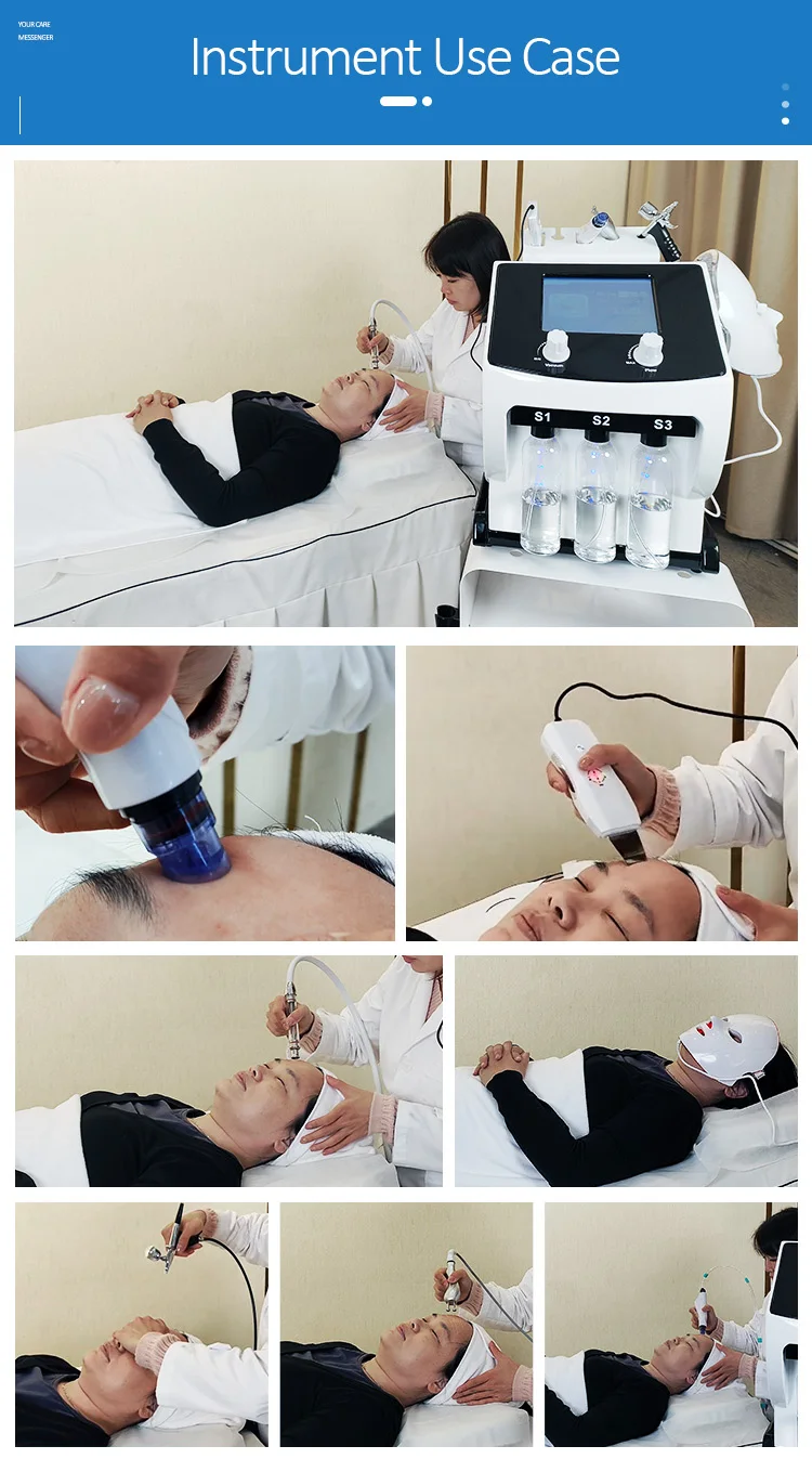 2024 H202 6 in 1 Microdermabrasion Aqua Peel Deep Cleaning Skin Tightening Portable Hydro Water Facial Jet Machine Hydrofacials