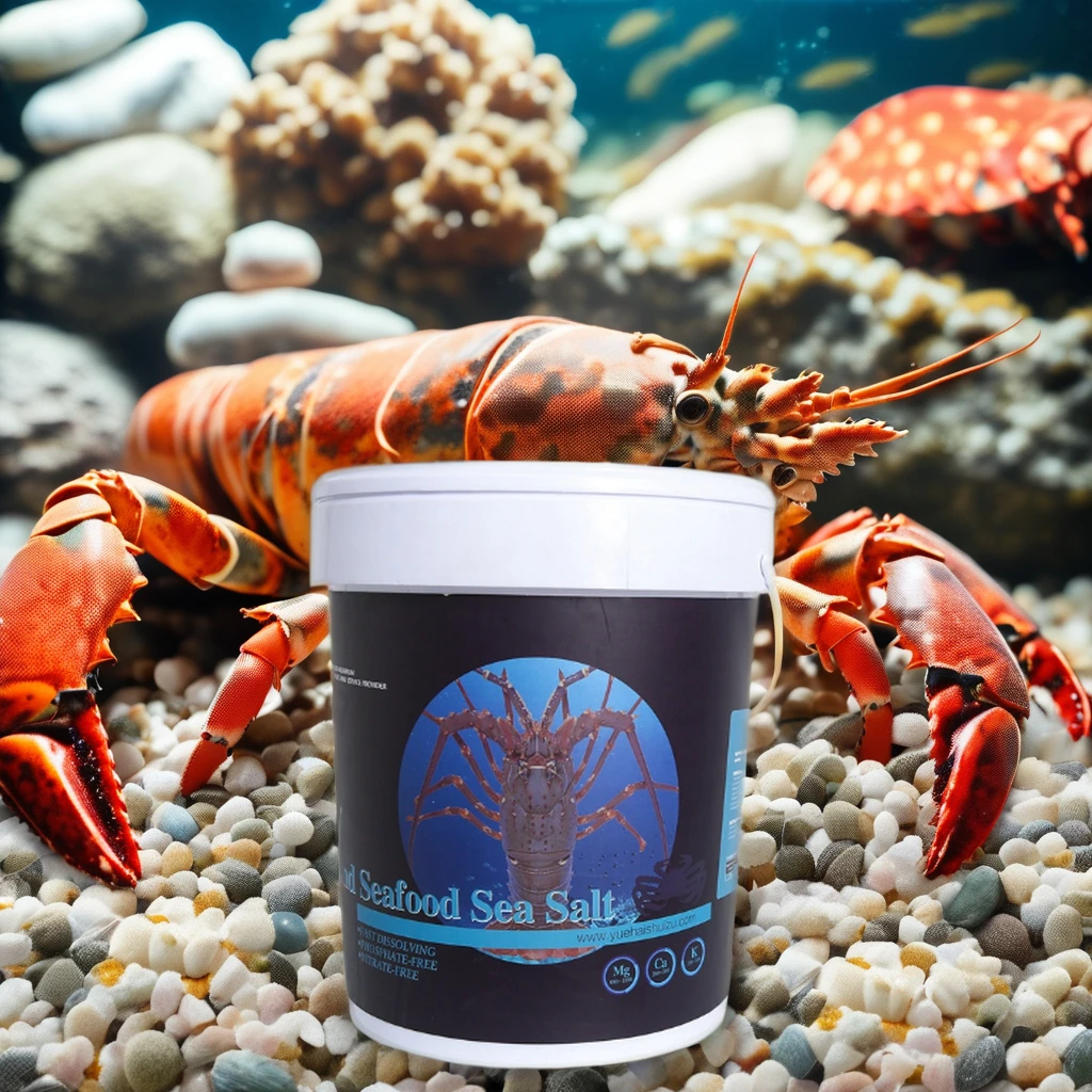 Wholesale High Quality Used For Marine Farm Aquarium Shrimp Crab 20kg Per Barrel AquaCulture High End Seafood Sea Salt
