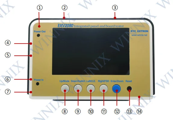 EXV2080 LVDS/MINILVDS/4K-VBY1 to output screen tester TV Mainboard Motherboard Tester