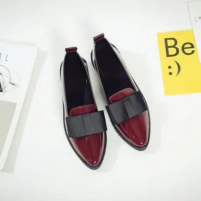 QT005 flat pointed toe office fancy designer formal women light ladies flat shoes