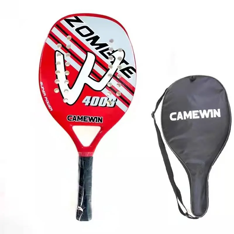 New Design CAMEWIN Outdoor Paddle Carbon Fiber Power Lite Pop Tennis Paddleball Racquets Beach Tennis Racket