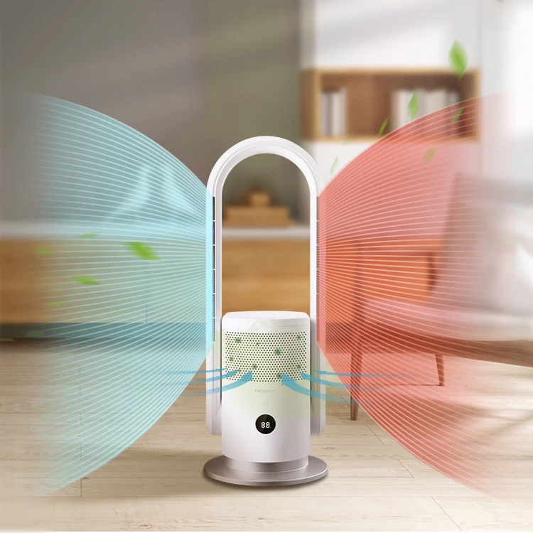 3 In 1 Cooler & Heater Air Purifier Fan Heater Price Fast Heating Ptc Fan Space Heater Bladeless Tower Fan With Remote Control