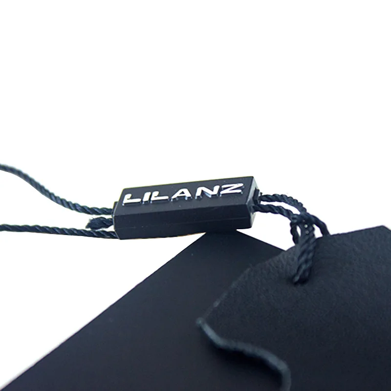 Black Paper Cardboard Hang tags and Labels Factory Custom Printing Name Logo Vintage Luxury Hangtags