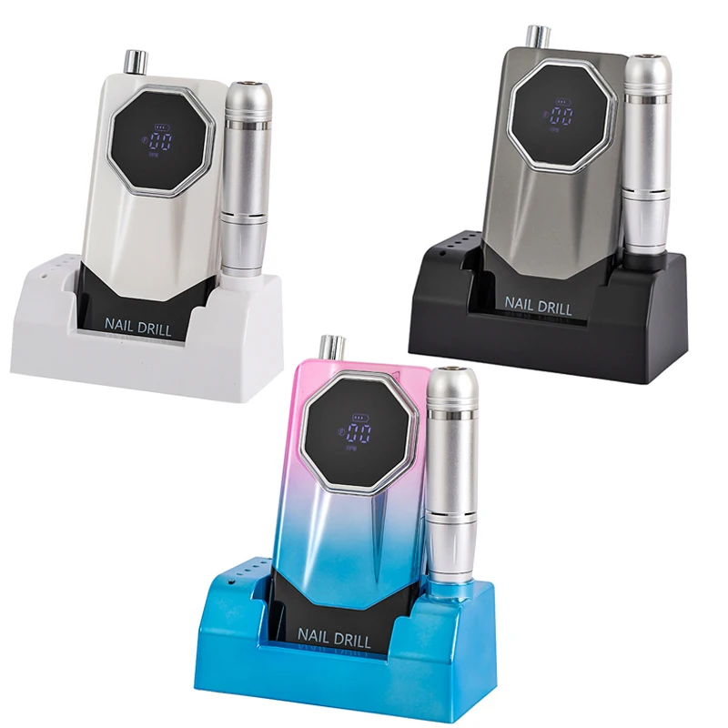 Professional 15W Cordless Nail Drill Machine V11 Rechargeable Portable Gel Polisher Drill Machine Nail Supplier