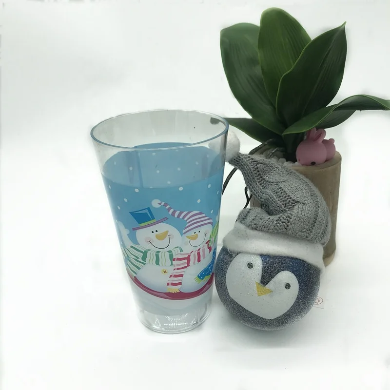 
PS Cup with Straw Product Reusable Plastic Hot Selling High Quality New Christmas Stocking Christmas Decoration Supplies 