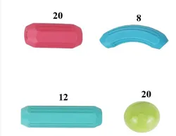 60pcs colorful Stick and Rods Set Kids Creative Flexible Magnetic Building Sticks And Balls blocks Educational toy