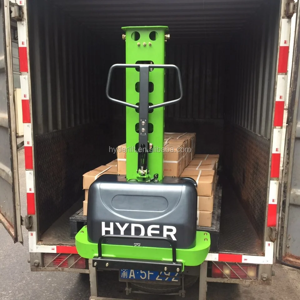 Quick Delivery in   7Days Semi Electric Self Lifting Pallet Stacker 500kg and 1000kg  with height 1.6m Max