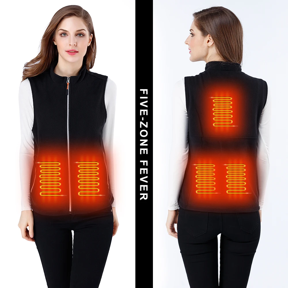 Высококачественные женские зимние большие нагревательные панели тепловые теплые жилеты для улицы