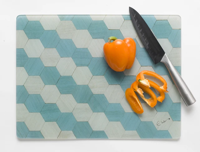 Wholesale Tempered Glass Cutting Board Kitchen Sublimation Blank Chopping Board Heat Resistant Non Slip Glass Trays Price
