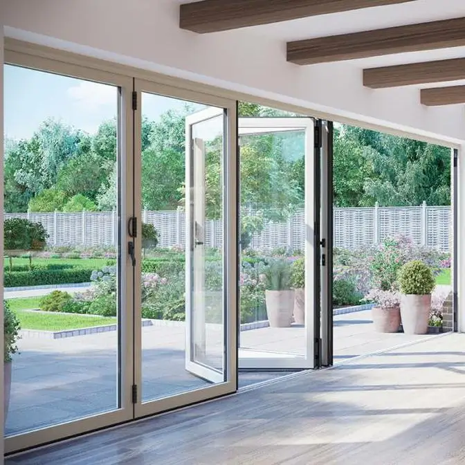 Patio folding sliding door