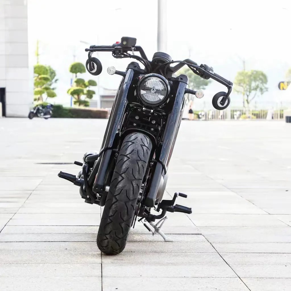 adult high configuration 37kW 160km/h Double cylinder four stroke 450cc Cruise bobber Motorcycle for BENDA napoleon450