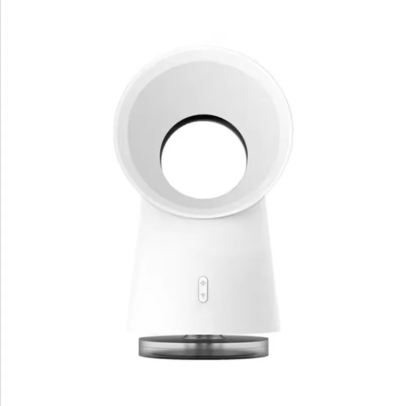 New Design Bladeless USB Air Circulation Fan Table LED Night Light Air Cooler Aromatherapy Fan Low Noise