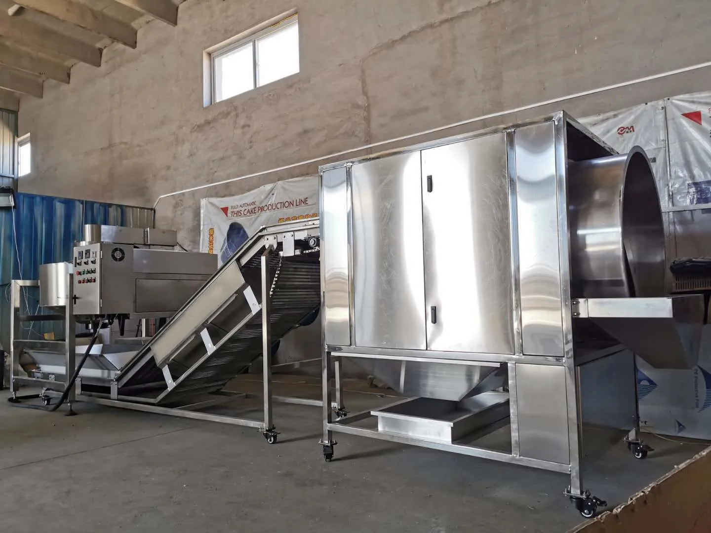 
China Automatic Caramel Popcorn Making Machinery Production Line 