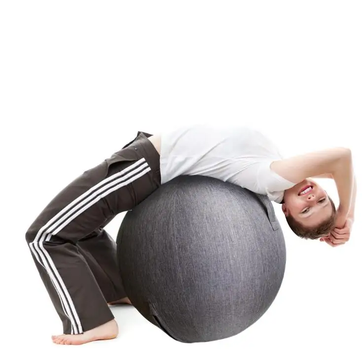 Top seller yoga ball cover sitting ball chair with pump handle