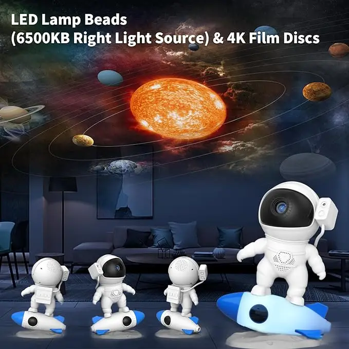 13 HD Cosmic Scenes Planetarium Astronaut Galaxy Projector,Realistic Starry Sky Galaxy Night Litght for Kids Adults Room/Party