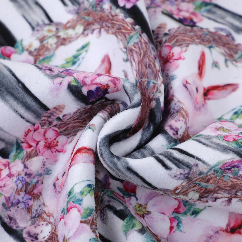 Super soft custom digital printing 100% Polyester Polar Fleece fabric for clothing