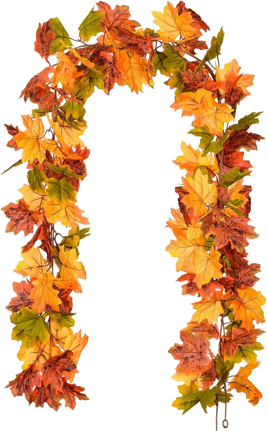 Fall Garland Maple Leaf, Hanging Vine Garland Thanksgiving Decor for Home Wedding Fireplace Party Christmas