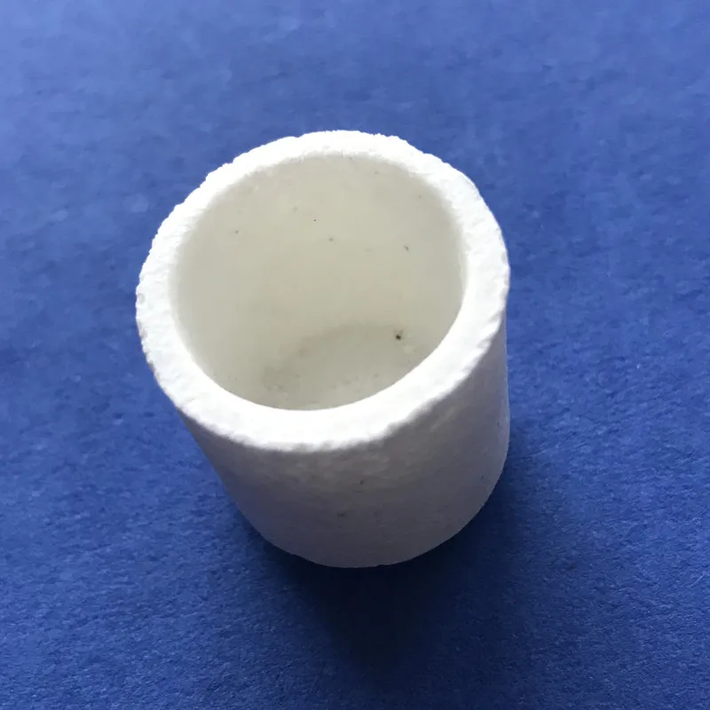 Small Refractory Mgo Magnesium Oxide Ceramic Crucible For Lab Analysis