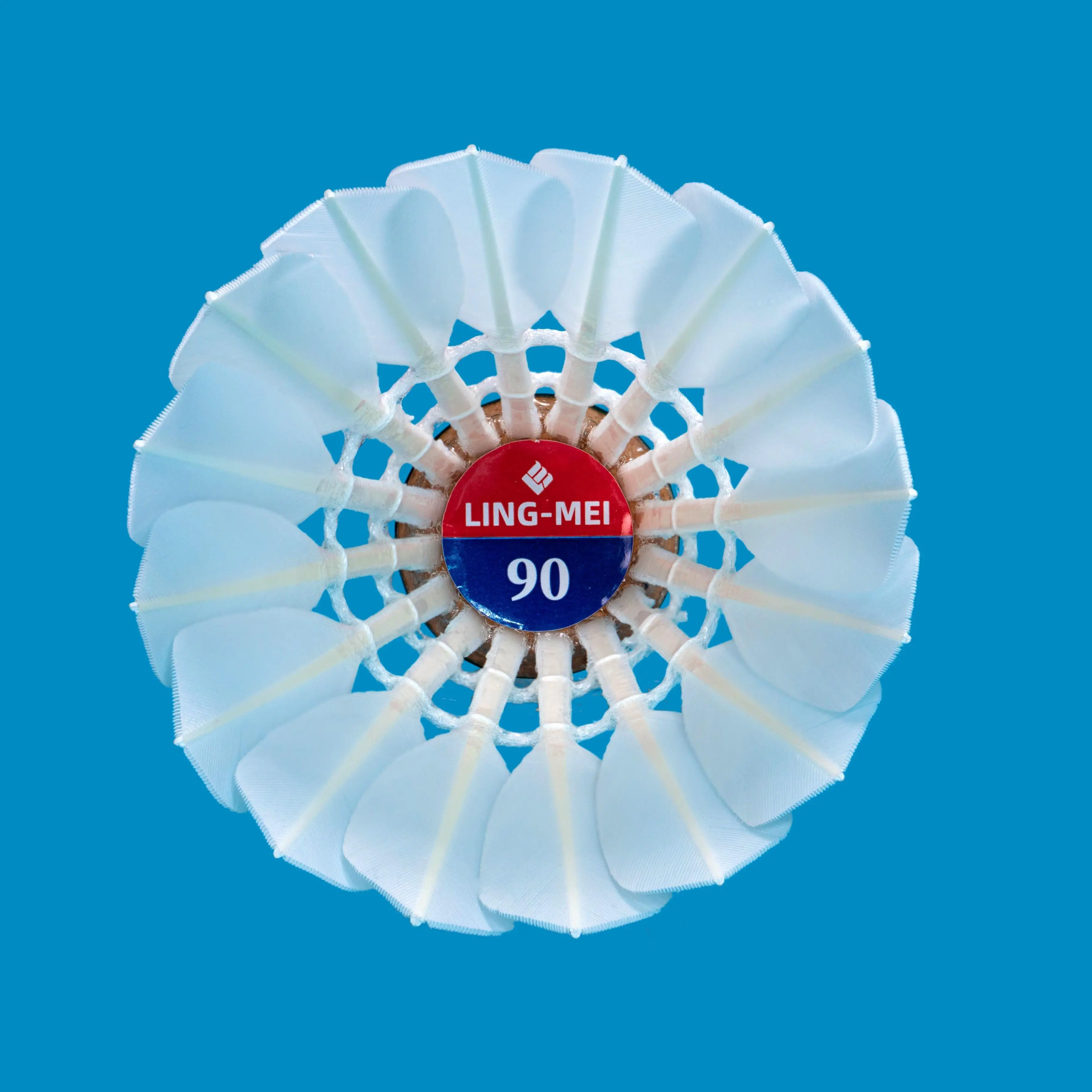 LINGMEI-90 BWF Aeroplane Eg1130 China Factory Custom Goose Feather Badminton Shuttlecock for Tournament Training