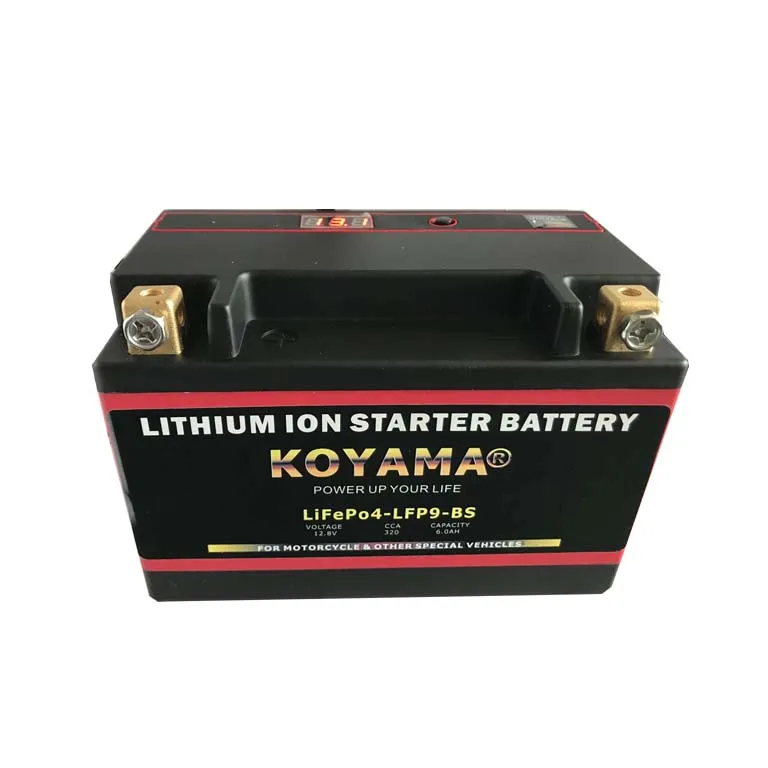  Lifepo4 аккумуляторная батарея мотоцикла LFP9-BS/YTX9-BS мотоцикл стартерные