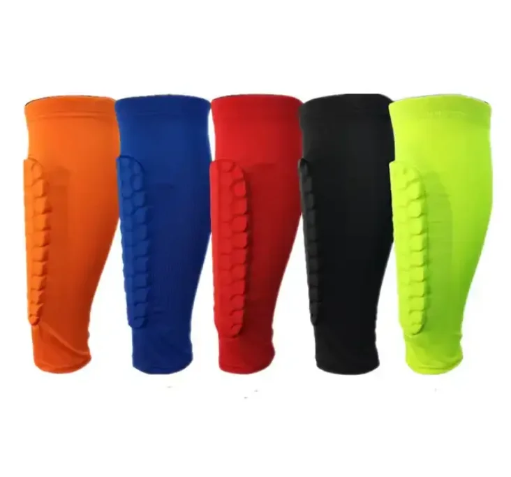 High Quality Custom Honeycomb Football Leg Strap Brace Support Pads Calf Compression Sleeve Soccer Shin Guard