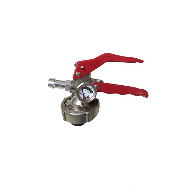 F99  type dry powder fire extinguisher valve with pressure gauge for Egyptian market