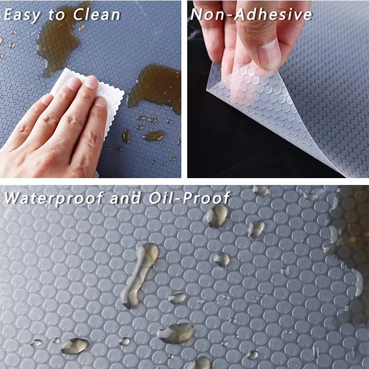 Household Eva Transparent Cabinet Drawer Liner Cuttable Kitchen Refrigerator Non Slip Wardrobe Mat
