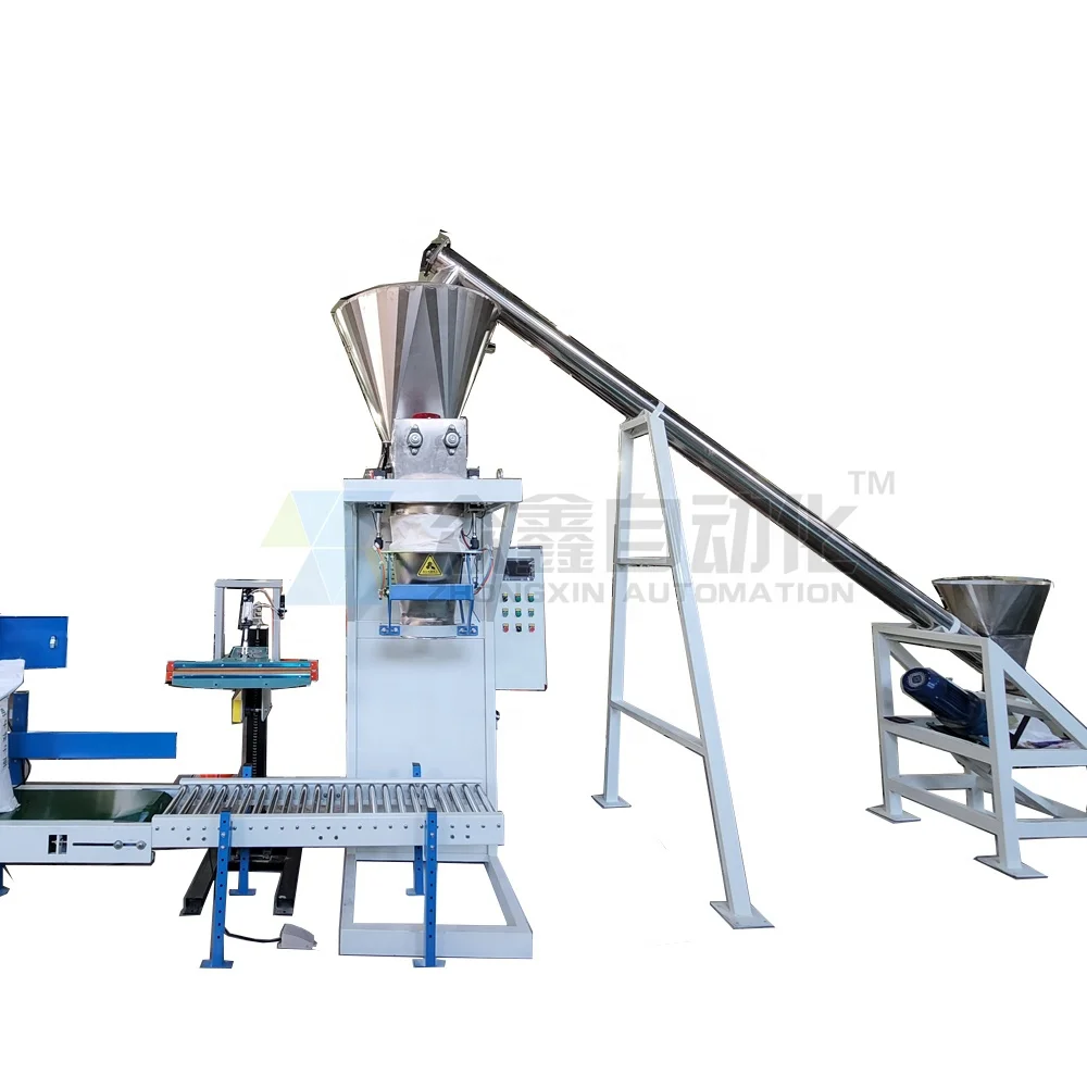 Semi Automatic 10kg-50kg Cement Flour Toner Silica Kaolin Powder Potato Starch Packing Machine