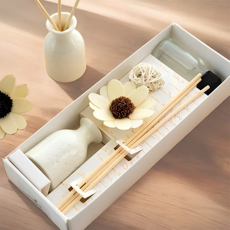 Luxury Lavender Rose Jasmine Osmanthus Lily Flower Lasting Essential Oil Home Decor Reed Diffuser Bottle