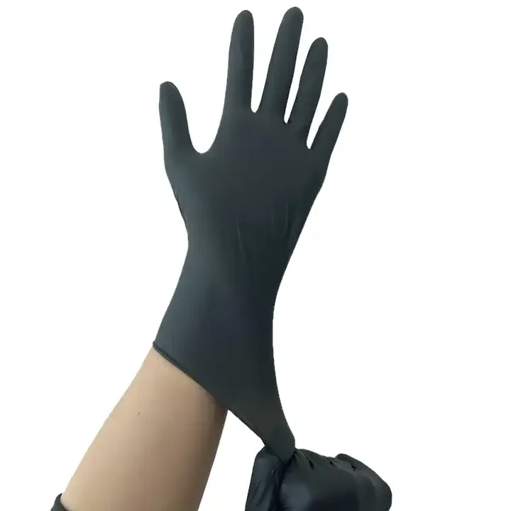 China Factory Safety Examination Nitrile Gloves Touch Screen Puncture Tear Resistance Beauty Salons Nitrile glove Box