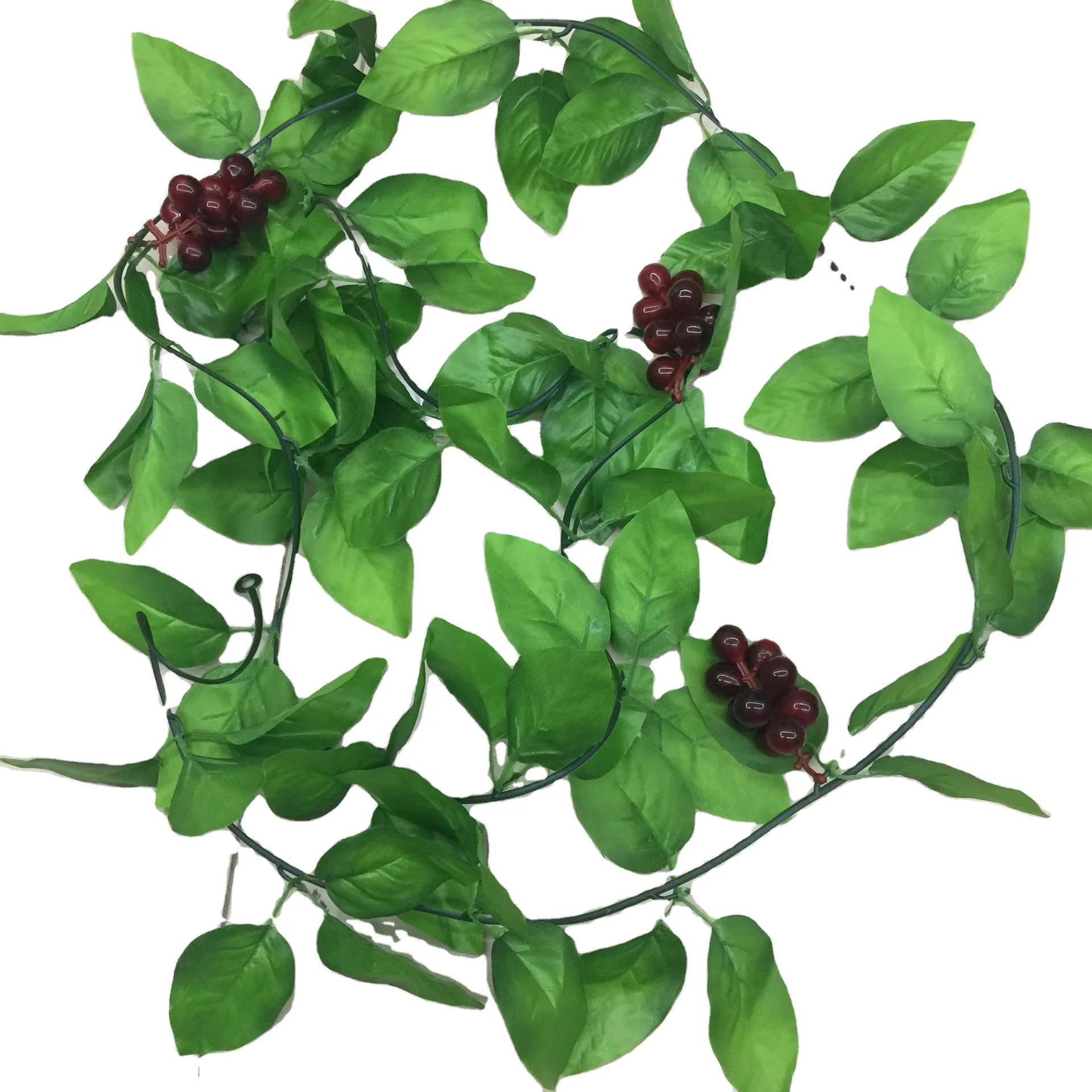 Fake Lifelike Home Decorative Grapes Fruits Artificial Fruit Garland Home Wedding Garden Decoration