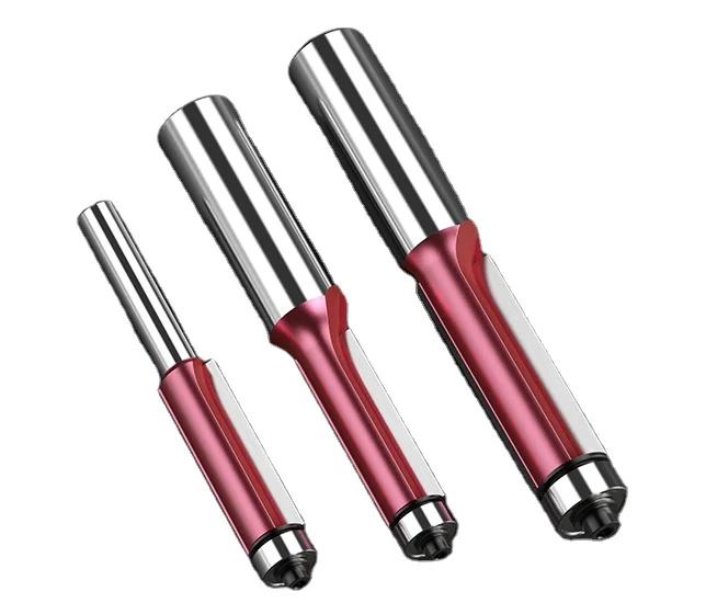 Tideway Woodworking Tools CNC Industrial Flush Trim Router Bit Milling Cutter with 1/4  1/2 Shank for wood cutter