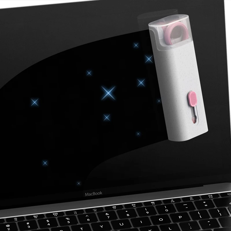 Multifunctional 7-in-1 combination brush, used as a cleaner for computer keyboard headphones