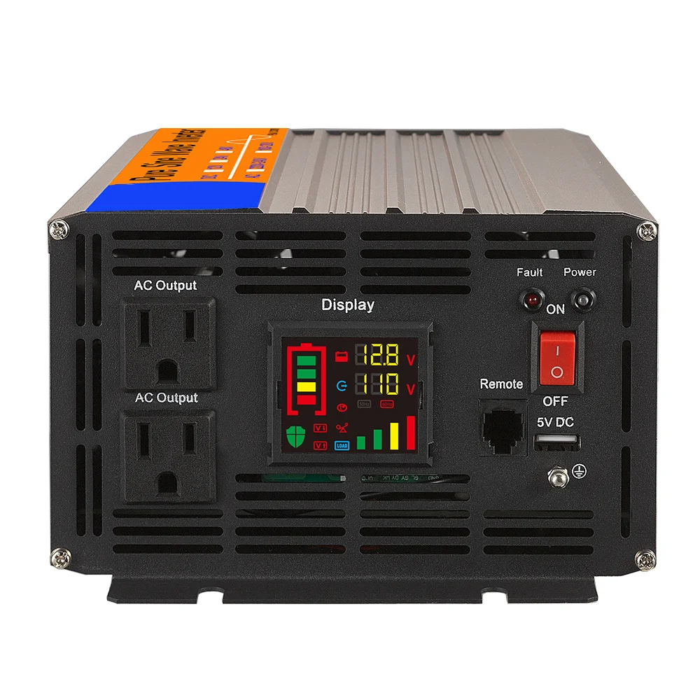 Pure Sine Wave Inverter With Charger 1kw 12v24v 40a Solar Power UPS
