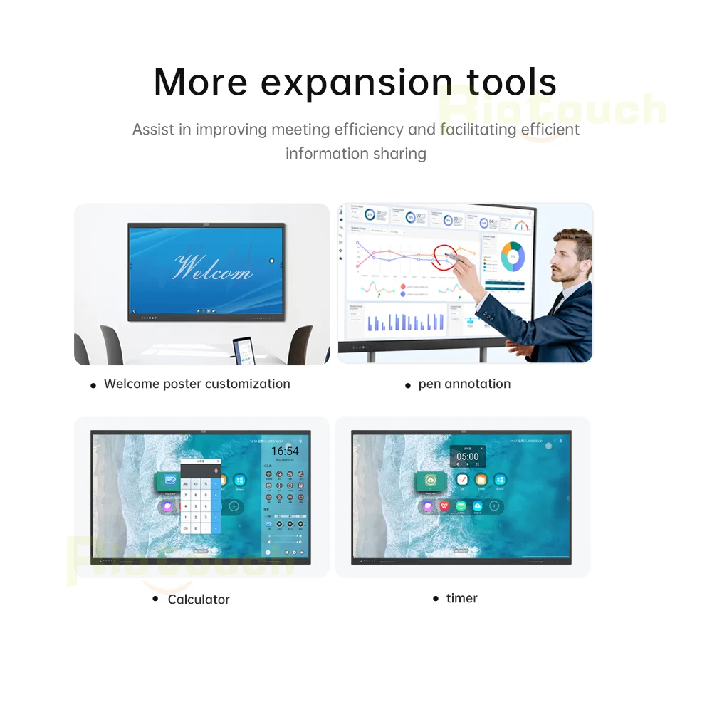 Riotouch finger pen Touch Screen big size 110 Inch Whiteboard  for School teaching Smart Panel for Education Interactive board