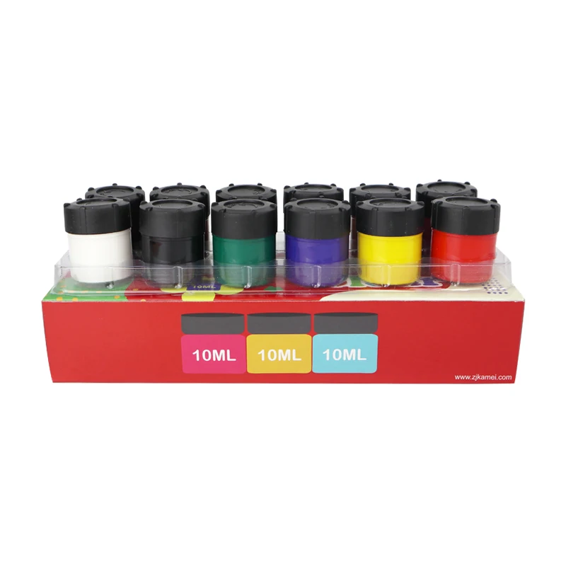 Popular Hot Sell Art Supplies In Acrylic Paints Small Set Pigment Tray