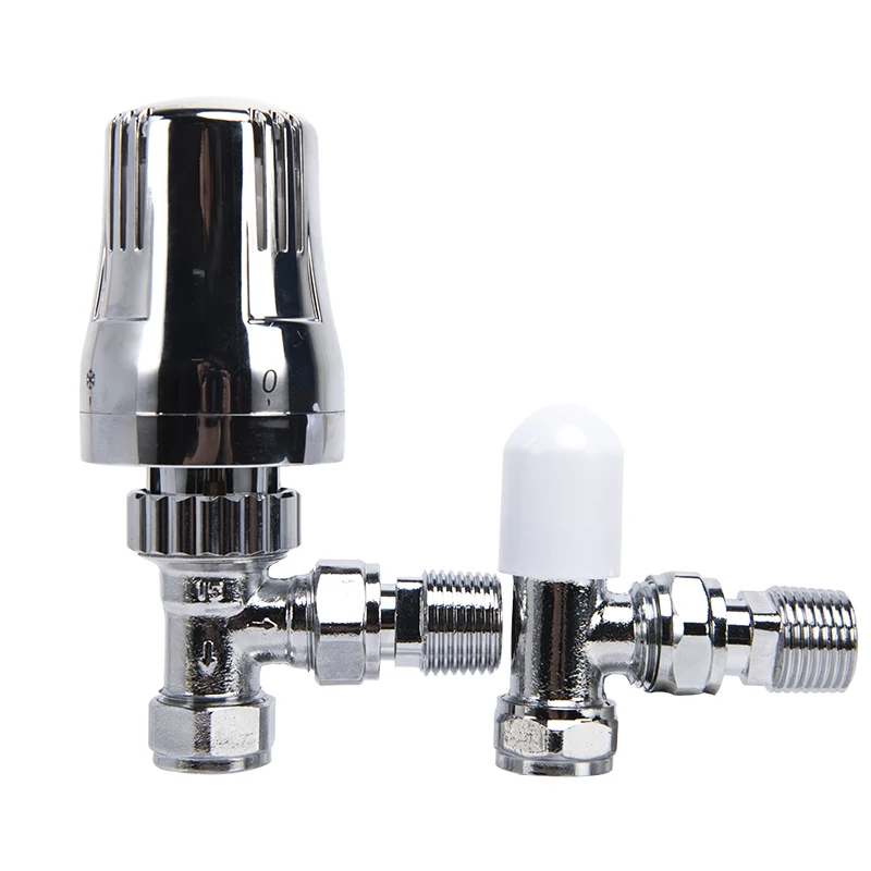 AVONFLOW Floor Heating Thermostat Radiator Trv Chrome Radiator Valves