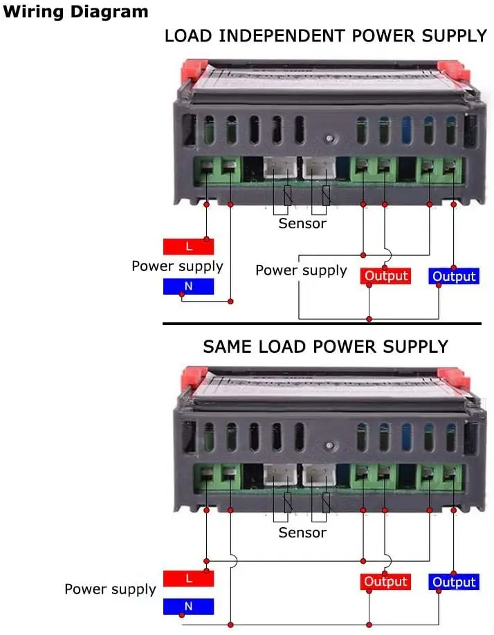  Robotlinking STC-3008 DC12V/24V/ AC110-220V двойной дисплей температуры Регулируемый регулятор с 1 м