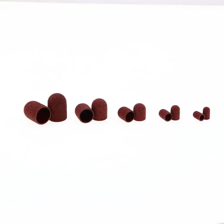Low Price Brown 5mm 7mm 10mm 13mm 16mm Pedicure Sanding Caps For Podiatry Foot Polishing