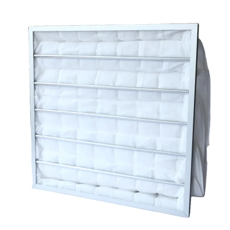 F6 Filter Medium effect dust removal pocket filter fiberglass media bag filter f7 f8