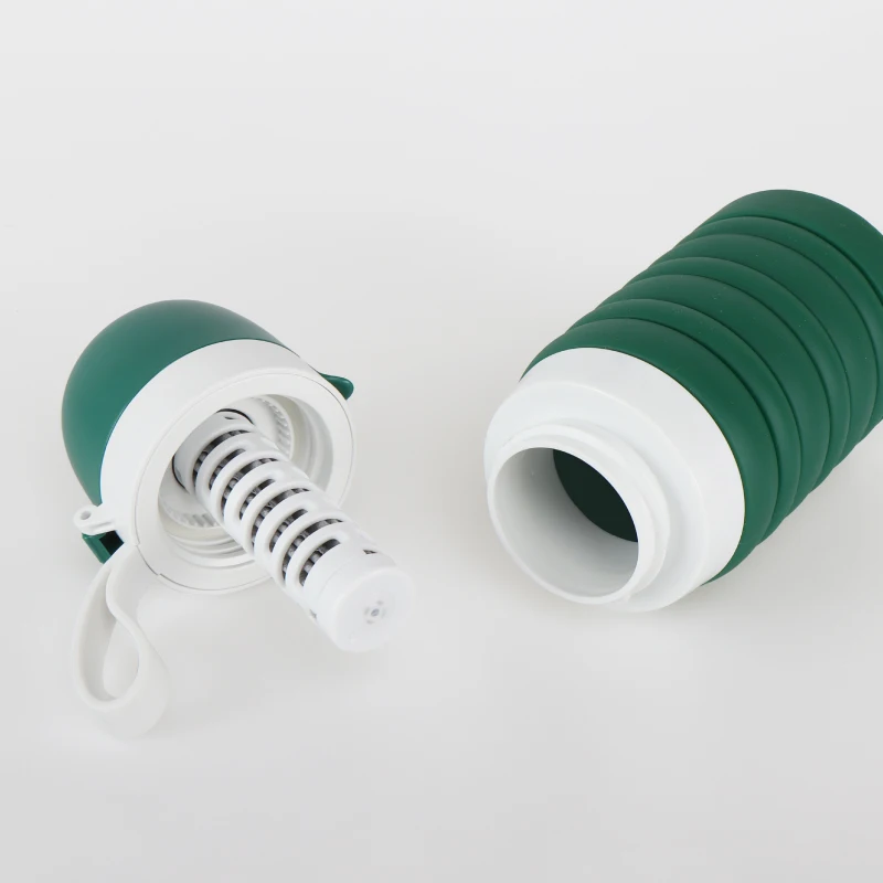 Collapsible Water Bottles Silicone Foldable Water Bottles for Travel Gym Hiking Camping Leak-proof Portable Sports Water Bottle