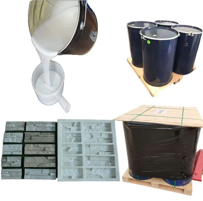 flexible tin condensation cure liquid silicone rubber silicone mold making for stone molds