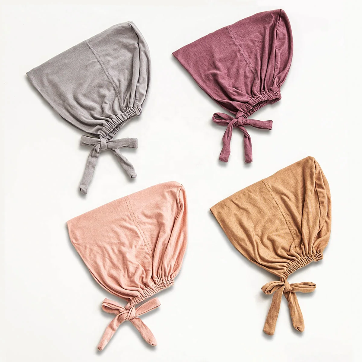 Custom Set Luxury Fashion Arab Designer Modal Hijab With Matching Cap Head Scarf,Muslim Underscarf Scarf Women Inner Hijab Caps