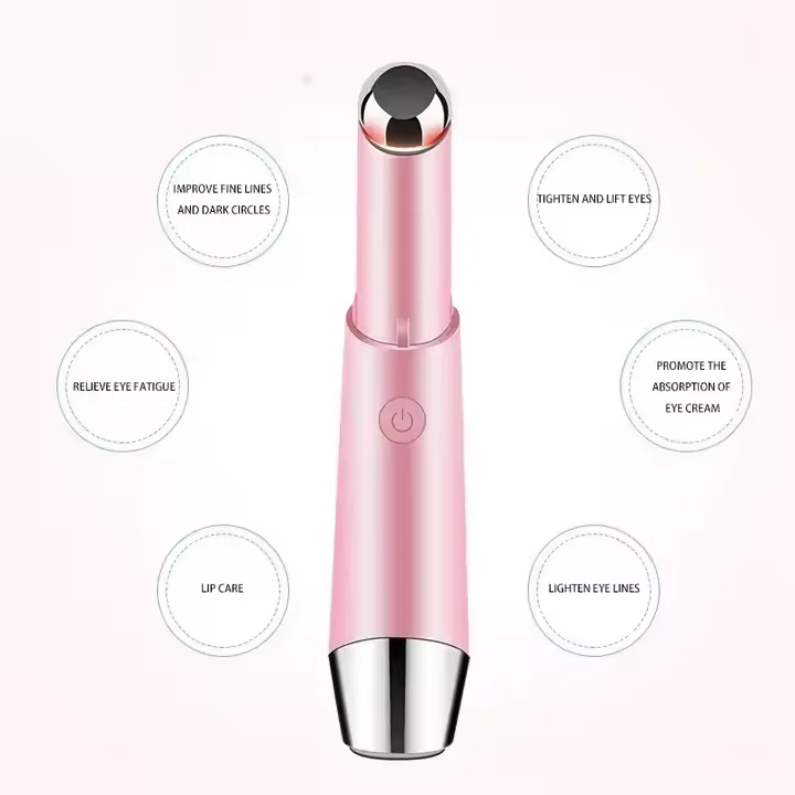 Facial Skin Care Wrinkle Removal Pen Heating Lifting and Tighten  Sonic Eye & Lip Beauty Massager for Daily Use