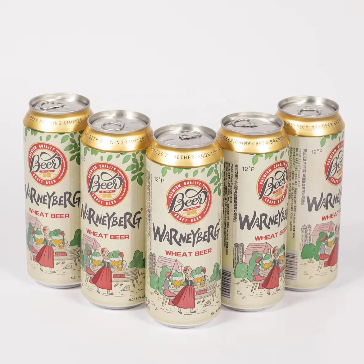 High Quality Traditional Private Label 500ml Alcoholic Beverage Beer Canned Extra Strong Craft Lager Beer